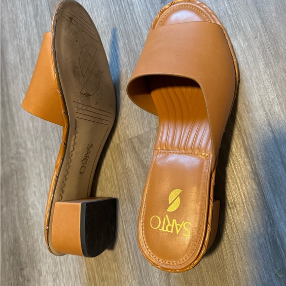 Franco Sarto Alden Slide in cognac size 8.5 - Picture 3 of 4